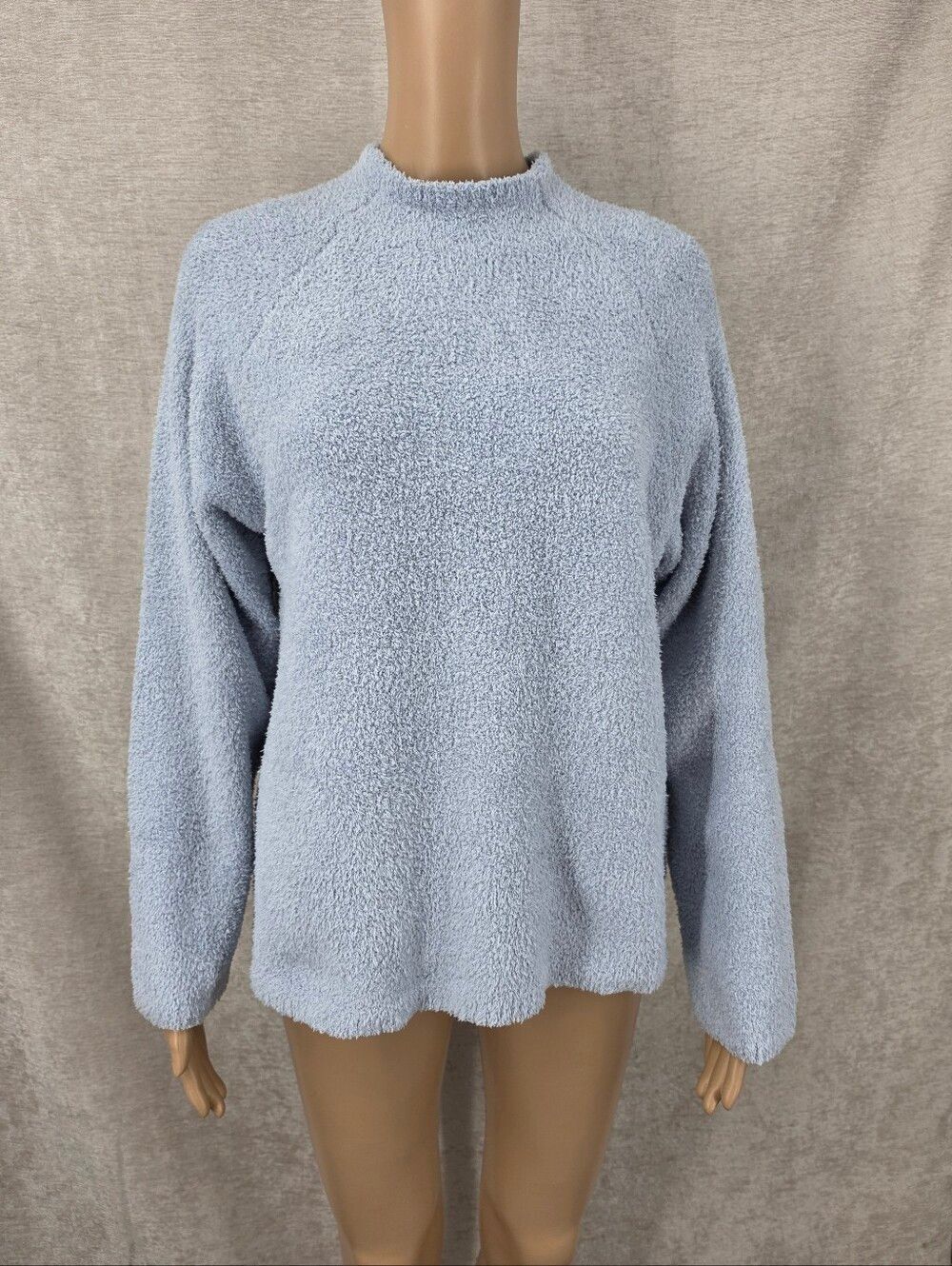 Barefoot Dreams CozyChic Raglan Pullover in Snow Drop Blue